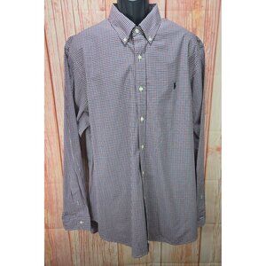 Ralph Lauren Mens XXL‎ Checkered Cotton Button-Down Shirt